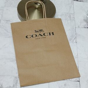 Coach New York Brown Paper Bag